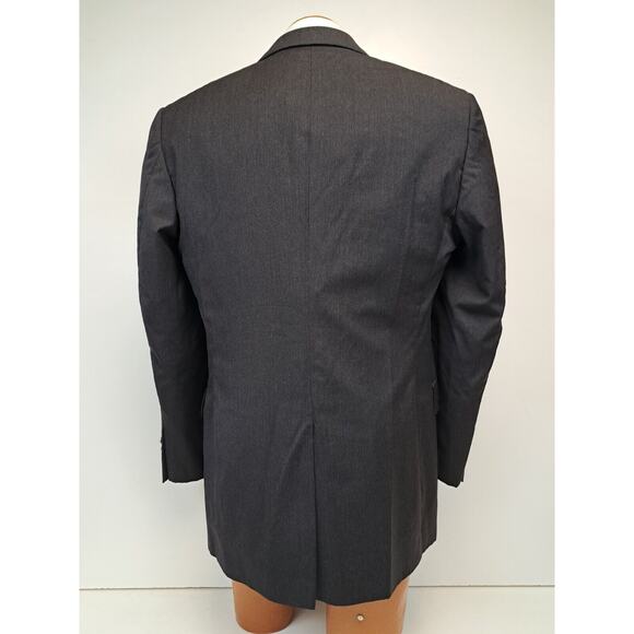 Jos A Bank Signature Collection Gray Wool 2 Piece Suit 41L Pleated Pants 34x30 - Picture 8 of 12